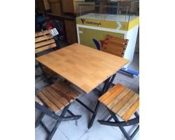 THANH LÝ BỘ BÀN GHẾ CAFE, BÀN GHẾ QUÁN ĂN CHẤT LIỆU GỖ